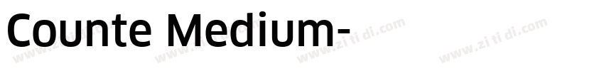 Counte Medium字体转换